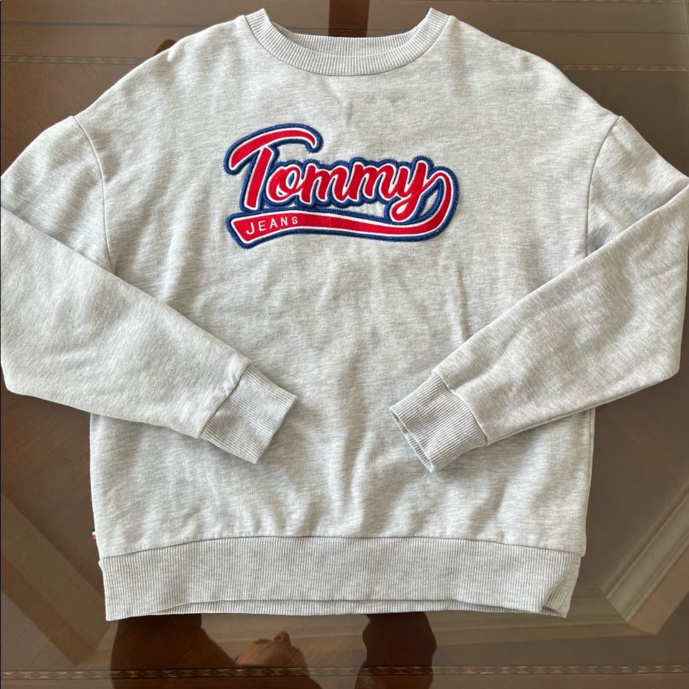 Tommy Hilfiger Gray Logo Crewneck